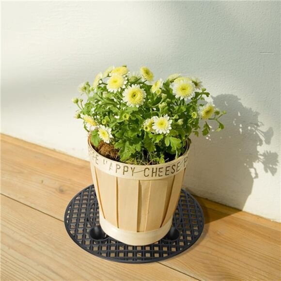 6 Pcs Big Potted Plant Stands - 12 Inch Patio & Deck Floor Protector,Plant - Picture 4 of 7